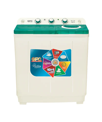 GFC GF-1100 Twin Tub Washer & Dryer Machine Crystal Lid